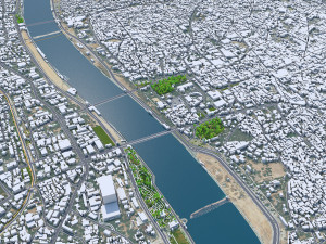 Ahmedabad city Gujarat India  3D Model