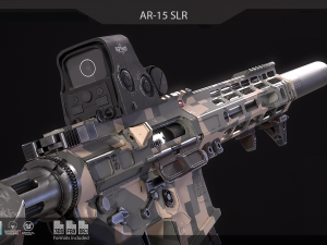 AR-15 SLR 3D Model
