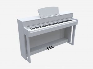 Digital piano musical instruments 07 3D Model