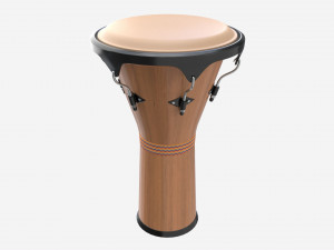 Djembe drum african musical instruments 3D Model