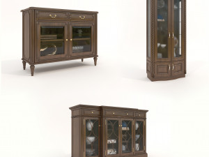 European Style Cabinets Collection 5 3D Model