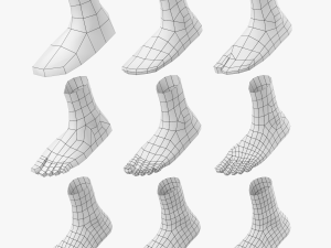 Foot Base Mesh Kit 3D Model