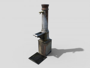 Fountain CM Low-poly 3D Model