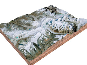 Gangkhar Puensum Mountain China Terrain  3D Model