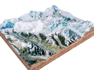 Gasherbrum Mountain Range Pakistan China terrain  3D Model