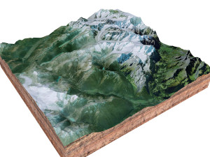 Guttannen Switzerland Terrain  3D Model