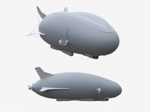 Hybrid Air Vehicle Airlander 3D Model