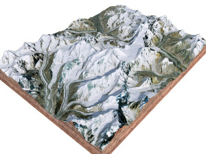 Ismoil Somoni Peak Mountain Tajikistan Terrain  3D Model