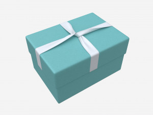 Jewelry Box with Ribbon 3D Model
