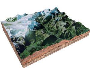Lauterbrunnen Alps Switzerland Terrain  3D Model