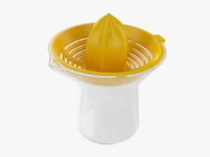 Lemon Hand Juicer With Cup 3D Model