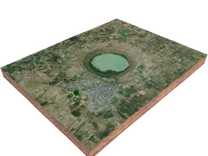 Lonar Crater Maharashtra India Terrain  3D Model