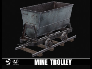 Mine Trolley 3D Model
