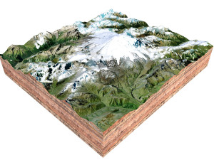 Mount Elbrus Russia Terrain  3D Model