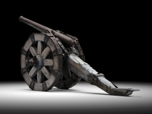 Napoleonic cannon 3D Model