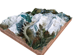 Ngadi Chuli Mountain Nepal Terrain  3D Model