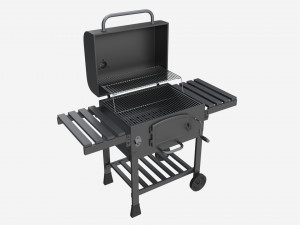Outdoor Barbecue Charcoal Portable Grill 3D Model