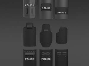 Police Shield 3D Model