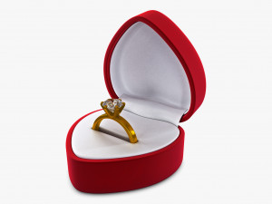 Ring in Red Box v 1 3D Model