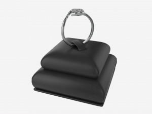 Ring Leather Display Holder Stand 04 3D Model