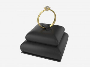 Ring Leather Display Holder Stand 06 3D Model