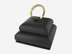 Ring Leather Display Holder Stand 07 3D Model