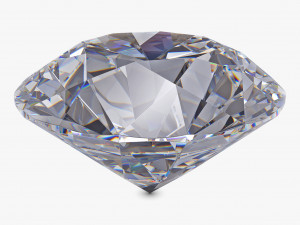 Round Brilliant Cut Diamond v 1 3D Model