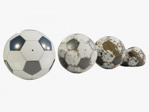 Soccer Balls 3D Model
