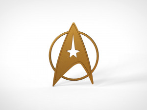 star trek logo 3D Model