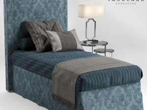 VANGUARD Furniture HILLARY single bed 3D Model