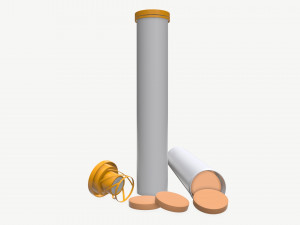 Vitamin tube 3D Model