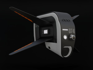 Winged Drone 3D Model